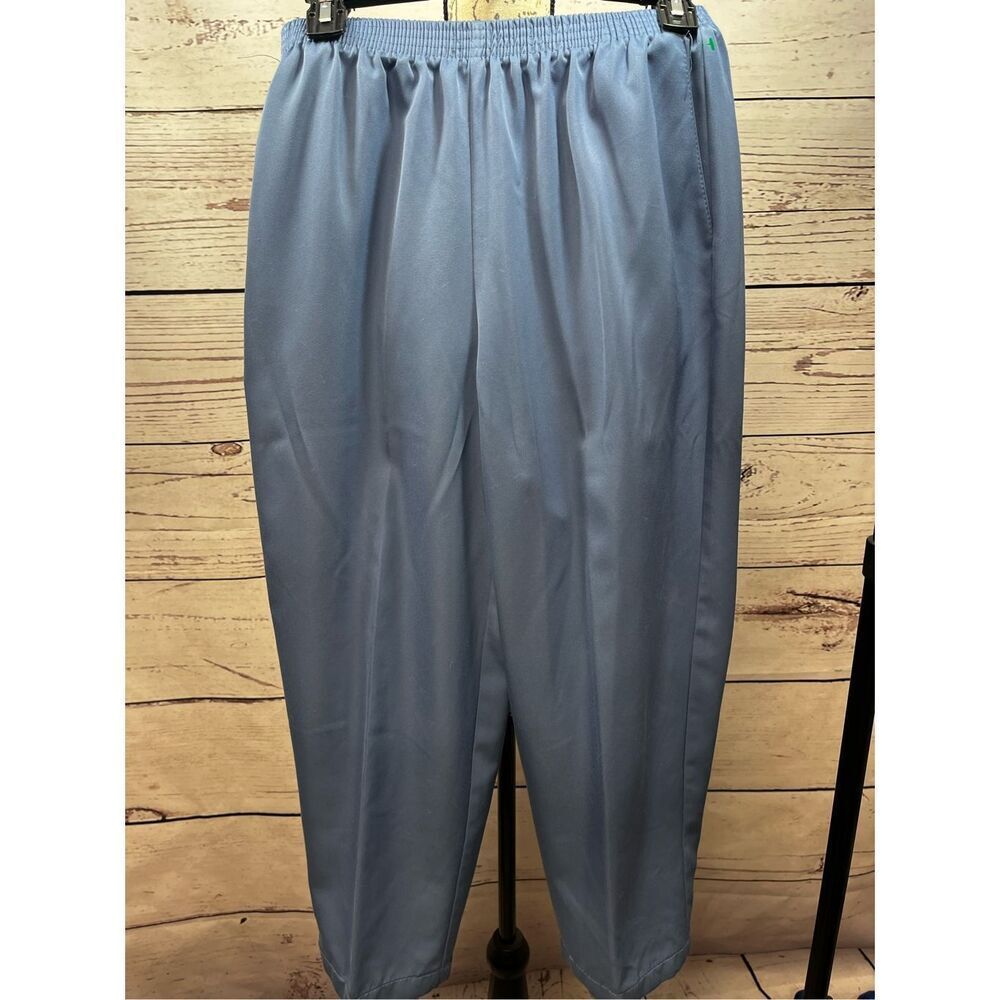 Alfred Dunner 10P blue stretchy waist slacks - 3124